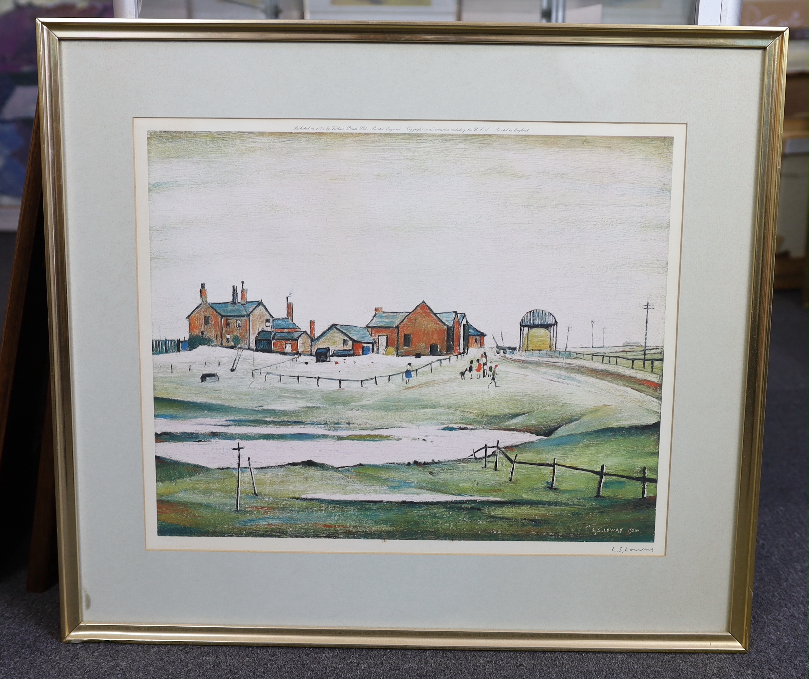 Helen Bradley (1900-1979), limited edition print, 'Evening on the promenade, Blackpool Sands, signed in pencil, 45 x 60cm